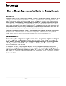 How to Charge Supercapacitor Banks for Energy Storage