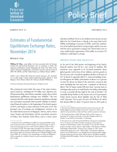Estimates of Fundamental Equilibrium Exchange Rates, November