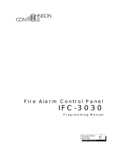 Fire Alarm Control Panel IFC-3030 Programming