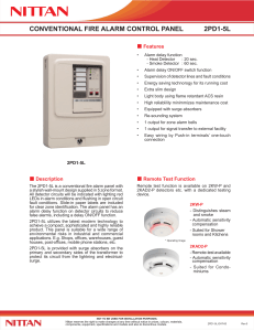 CONVENTIONAL FIRE ALARM CONTROL PANEL 2PD1-5L