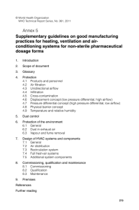 Annex 5 Supplementary guidelines on good manufacturing