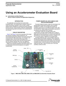 AN1925 Using an Accelerometer Evaluation Board