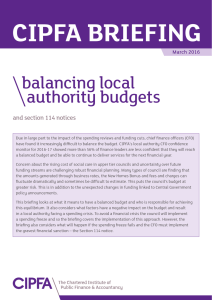 balancing local authority budgets