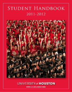 Student handbook  - University of Houston