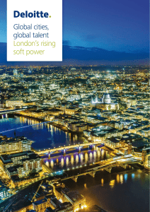 Global cities, global talent London`s rising soft power