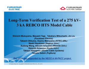 Long-Term Verification Test of a 275 kV- 3 kA REBCO