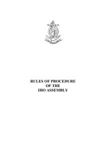 RULES OF PROCEDURE OF THE IHO ASSEMBLY