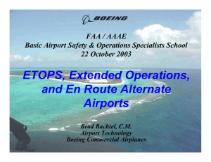 ETOPS, EROPS and EnRoute Alternate Airports