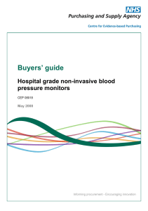 Buyers guide: Hospital grade non-invasive blood pressure monitors