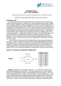 Bridging the Divide: Part I - DAC Introduction By Bill
