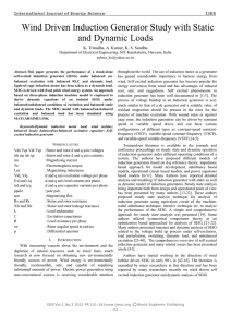 Wind Driven Induction Generator Study with Static and Dynamic Loads