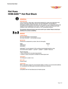 Hot Hues HHM-6400™ Hot Rod Black