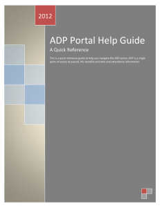 ADP Portal Help Guide