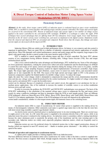K Direct Torque Control of Induction Motor Using