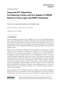 Improved DTC Algorithms for Reducing Torque and Flux