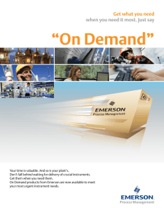 On Demand - Emerson Process Management