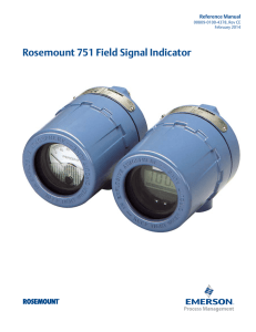 Manual: Rosemount 751 Field Signal Indicator