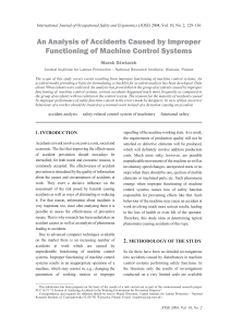 An Analysis of Accidents Caused by Improper Functioning of