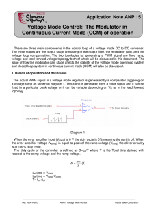 Voltage Mode Control