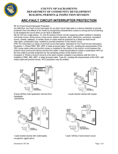 arc-fault circuit-interrupter protection