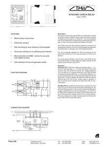 synchro check relay