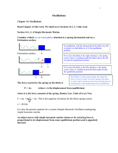 Oscillatory Motion