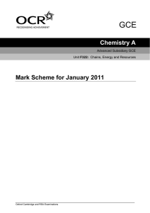 Mark scheme - Unit F322 - Chains, energy and resources