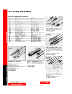 Test Leads and Probes