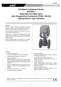 Intelligent Component Series: ACTIVAL Motorized Two