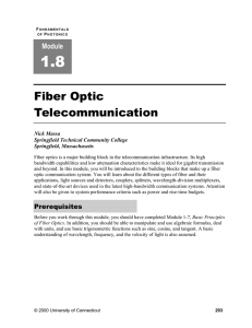 Fiber Optic Telecommunication