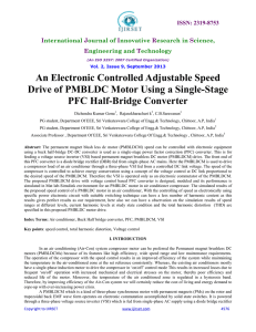 An Electronic Controlled Adjustable Speed Drive of PMBLDC Motor