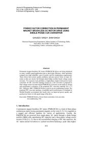 Power Factor Correction in Permanent Magnet Brushless DC Motor