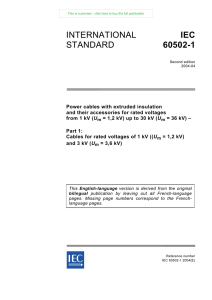 international standard iec 60502-1