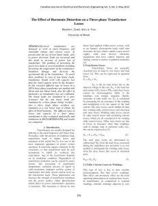 The Effect of Harmonic Distortion on a Three phase Transformer