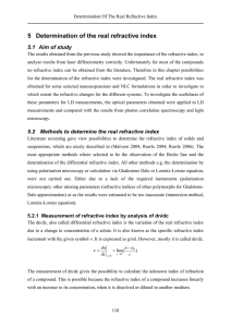5 Determination of the real refractive index