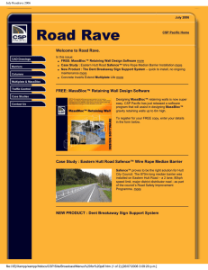 Welcome to Road Rave. FREE: MassBloc™ Retaining Wall Design