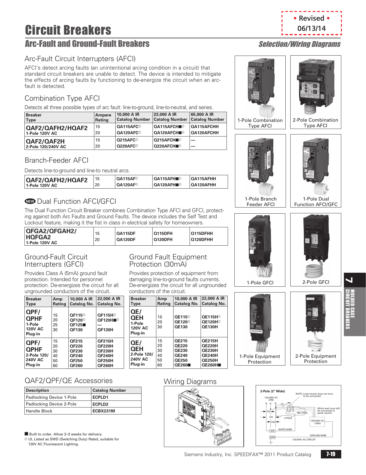 QS2175H Molded Case 175V 240V Circuit Breaker 2Pole Power Mod QS Circuit Breaker 