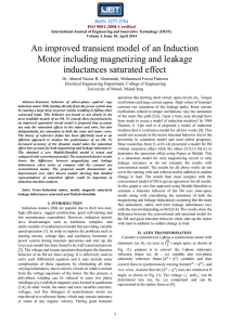 An improved transient model of an Induction Motor including