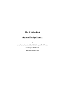 The S-90 Go-Kart Optimal Design Report - BME