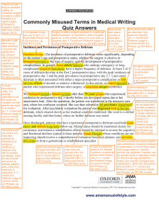 Commonly Misused Terms in Medical Writing Quiz Answers