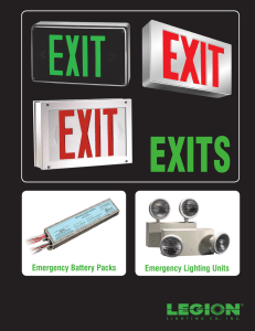 Exit Lights Brochure