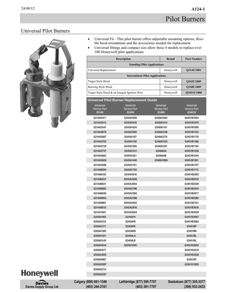 honeywell s-86 kit gas ignition control kit