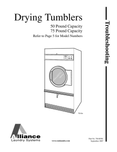 Drying Tumbler Troubleshooting Manual