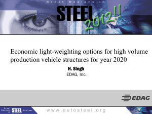 Economic light-weighting options for high volume