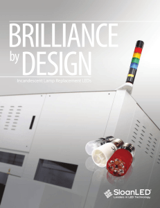 SloanLED Incandescent Lamp Replacement LEDs Catalog