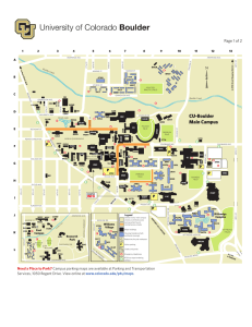 CU-Bouder Campus Map 2013 - University of Colorado Boulder