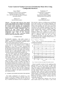 Vector Control of Tandem Converter Fed Induction Motor Drive