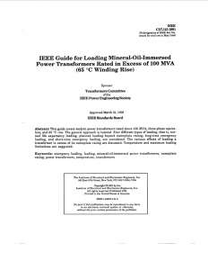 IEEE guide for loading mineral-oil