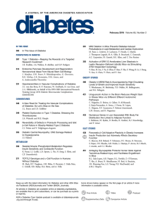 A JOURNAL OF THE AMERICAN DIABETES ASSOCIATION