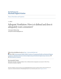 Adequate Ventilation - Marshall Digital Scholar